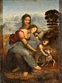 A Virxe, o Neno Xesús e Santa Ana, por Leonardo da Vinci