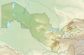 سمرقند على خريطة أوزبكستان