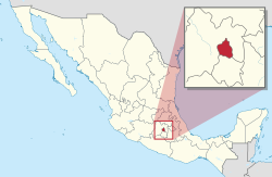 Položaj Federalnog distrikat u Meksiku