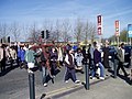 Good Friday walk crossing Princess Road