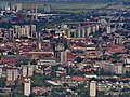 Pohľad z Hradovej (z vyhliadkovej veže) na centrum Košíc