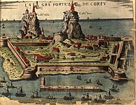 Venetian Old Fortress, Map 1573