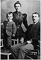 His eldest son Wynand, his first wife "Lenie" Helena Beatrix Els and Viljoen, before 1900.