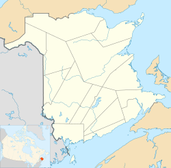 Bathurst is located in New Brunswick