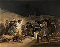 The Third of May 1808; by Francisco Goya; 1814; oil on canvas; 2.68 × 3.47 m; Museo del Prado (Madrid, Spain)[194]