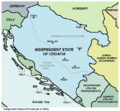 克羅埃西亞獨立國（意大利控制西部、德國控制東部）