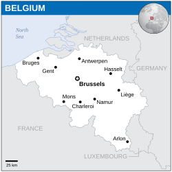 比利时的位置