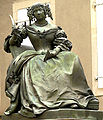Socha madame de Sévigné na fontáne v Grignan