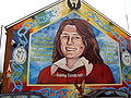 A mural dedicated to republican hunger striker Bobby Sands