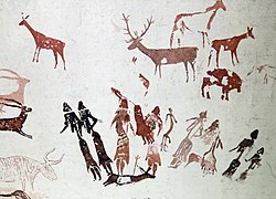 Pintura rupestre de la Roca de los Moros.