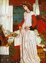 Вільям Морріс, «Королева Ґвіневера», 1858, Тейт Британія, Лондон