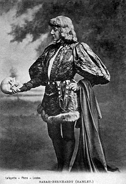 Sarah Bernhardt as Hamlet