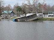 2005年のハリケーン・カトリーナによる水害。死者は合計1,336人、行方不明者4,000人以上、被災者数百万人とも。