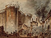 A Bastille börtönének lerombolása