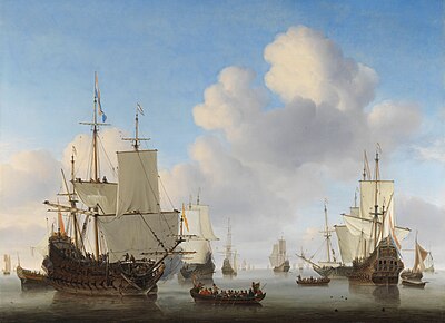 کشتی‌های هلندی در دریای آرام