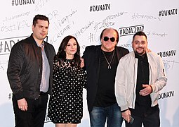 A 2017-es előválogató zsűrije Both Miklós, Zséda, Frenreisz Károly, Caramel