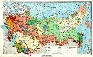 Ethnographic map of the Soviet Union, 1941