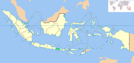 Poloha v Indonézií