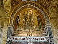 Mosaic of the Theotokos and Christ child, between St. and St. Restituta (Naples Cathedral - Chapel of St. Restituta).