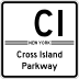 Cross Island Parkway marker