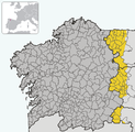 Extensión do galego fóra de Galicia.