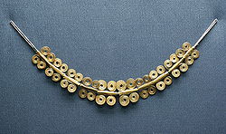 Ourivaría: colar de ouro micénico, século XII a. C.