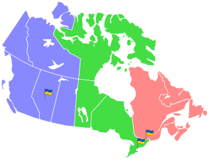 Консульські округи України в Канаді