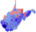 1876 West Virginia Gubernatorial Election by County