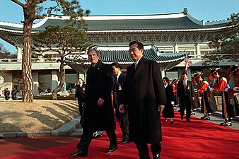 김대중 대통령과 조지 워커 부시 미국 대통령 (2002년)