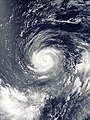 Image 2 Typhoon Noru Photograph credit: NASA; edited by Meow Typhoon Noru was the second-longest lasting tropical cyclone of the northwest Pacific Ocean on record. The fifth named storm of the 2017 Pacific typhoon season, it formed on July 19 and reached peak intensity on July 31 with 175 km/h (110 mph) 10-minute sustained winds. By this time, as shown in this satellite image, the typhoon was located south of Iwo Jima, and had taken on annular characteristics, with a symmetric ring of deep convection surrounding a 30 km (19 mi) well defined eye and fairly uniform cloud top temperatures. Traveling northwestward over an area of low ocean heat content, the eye became enlarged and ragged as the system weakened. By the time Noru made landfall over Wakayama Prefecture, Japan, on August 7, it had been downgraded to a severe tropical storm. It then dissipated over the Sea of Japan on August 9 as an extratropical cyclone. More selected pictures