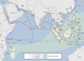 Image 74The Austronesian maritime trade network was the first trade routes in the Indian Ocean. (from Indian Ocean)