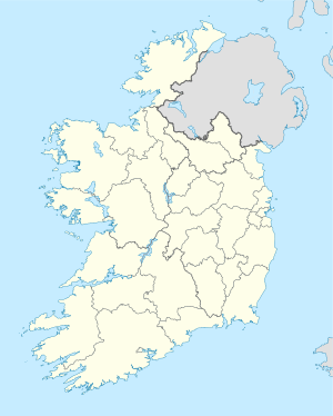 Mapa konturowa Irlandii