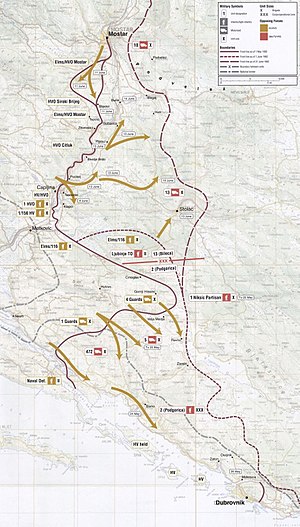 Military map of Operation Jackal