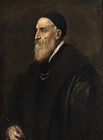 Titian seems to have painted no self-portraits until he was in old age, 1567