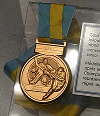 Zlatá medaila udelená na majstrovstvách 2001