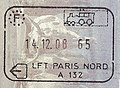 Exit stamp from the Schengen Area issued by the French Border Police at Gare du Nord