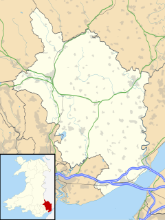Pen-y-clawdd is located in Monmouthshire