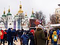 Трансляція різдвяної літургії в Софії Київській на Софійській площі, 7 січня 2019 року