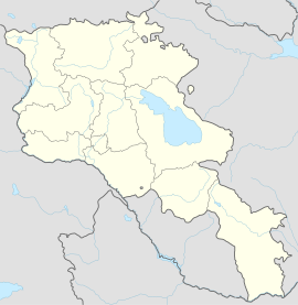 Јереван на карти Јерменије