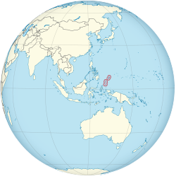 Location of Palau