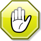 Stop hand nuvola yellow.svg