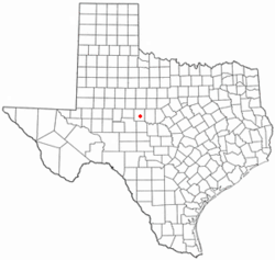 Location of Ballinger, Texas