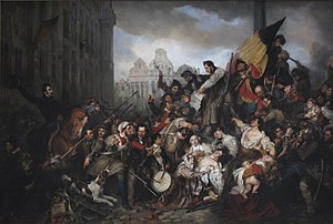 Художник Густав Вапперс: «Эпизод сентябрьских дней» (1835)