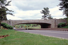 A bridge over the Merritt Parkway