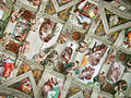 Image 4A section of the Sistine Chapel ceiling, painted by Michelangelo