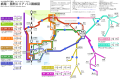 市内栃尾地域方面のバス路線図