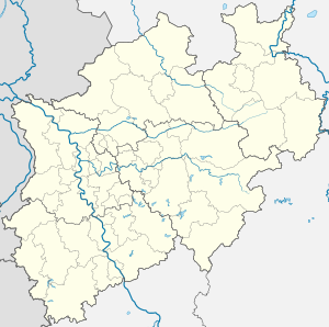 Дюссельдорф. Карта розташування: Північний Рейн-Вестфалія