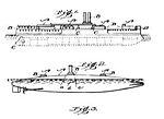 Countershaded ship and submarine in Thayer's 1902 patent application