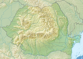 Delta Dunava na zemljovidu Rumunjske