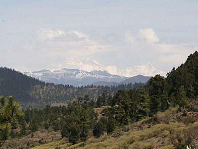 The summit of Gangkhar Puensum is the highest point of Bhutan.
